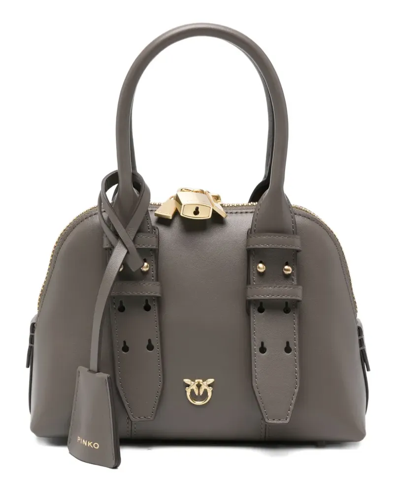 Pinko Schultertasche mit Schnalle - Grau Grau