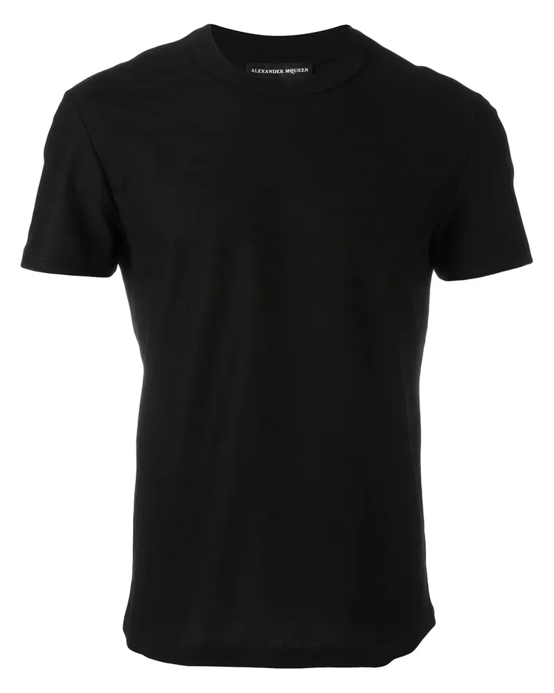 Alexander McQueen T-Shirt mit Stickerei - Schwarz Schwarz
