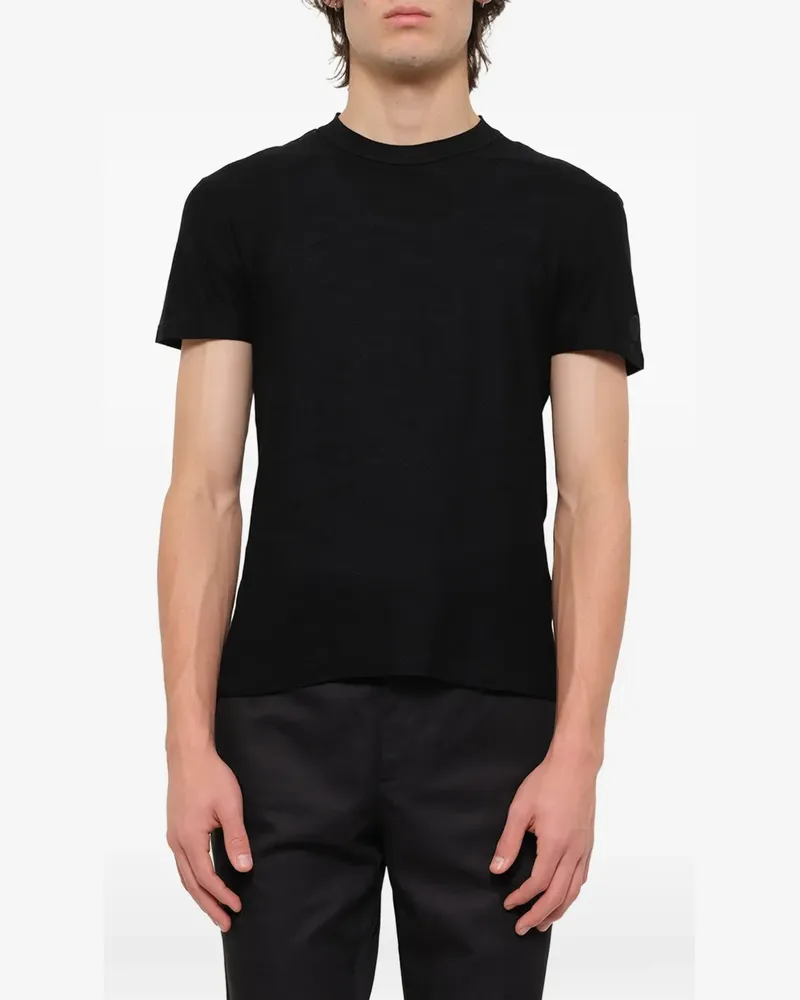 Alexander McQueen T-Shirt mit Stickerei - Schwarz Schwarz