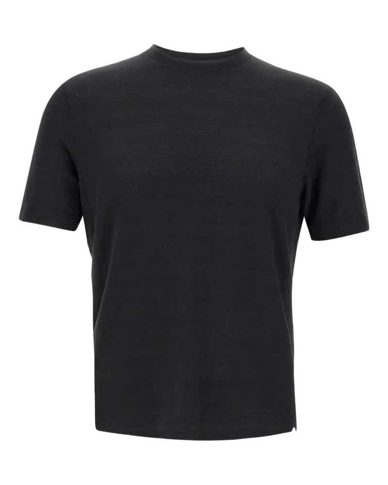 Filippo de Laurentiis T-Shirt mit rundem Ausschnitt - Schwarz Schwarz