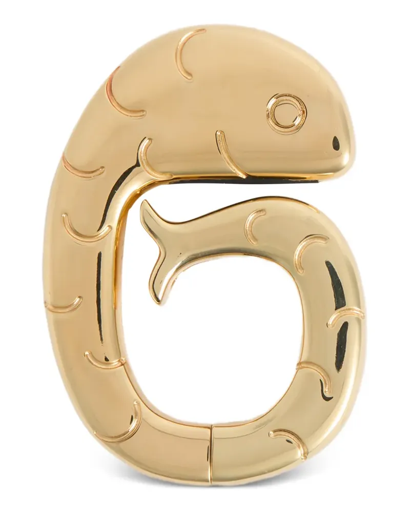 Emilio Pucci Taschenhalter in Fischform - Gold Gold