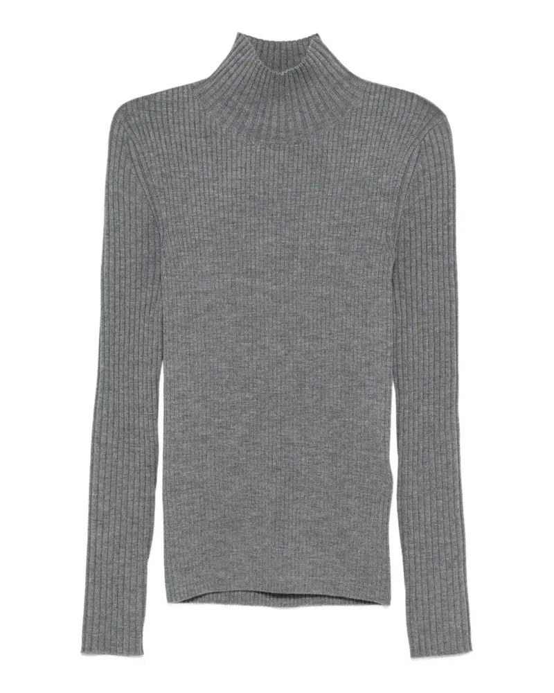 Victoria Beckham Gerippter Pullover - Grau Grau
