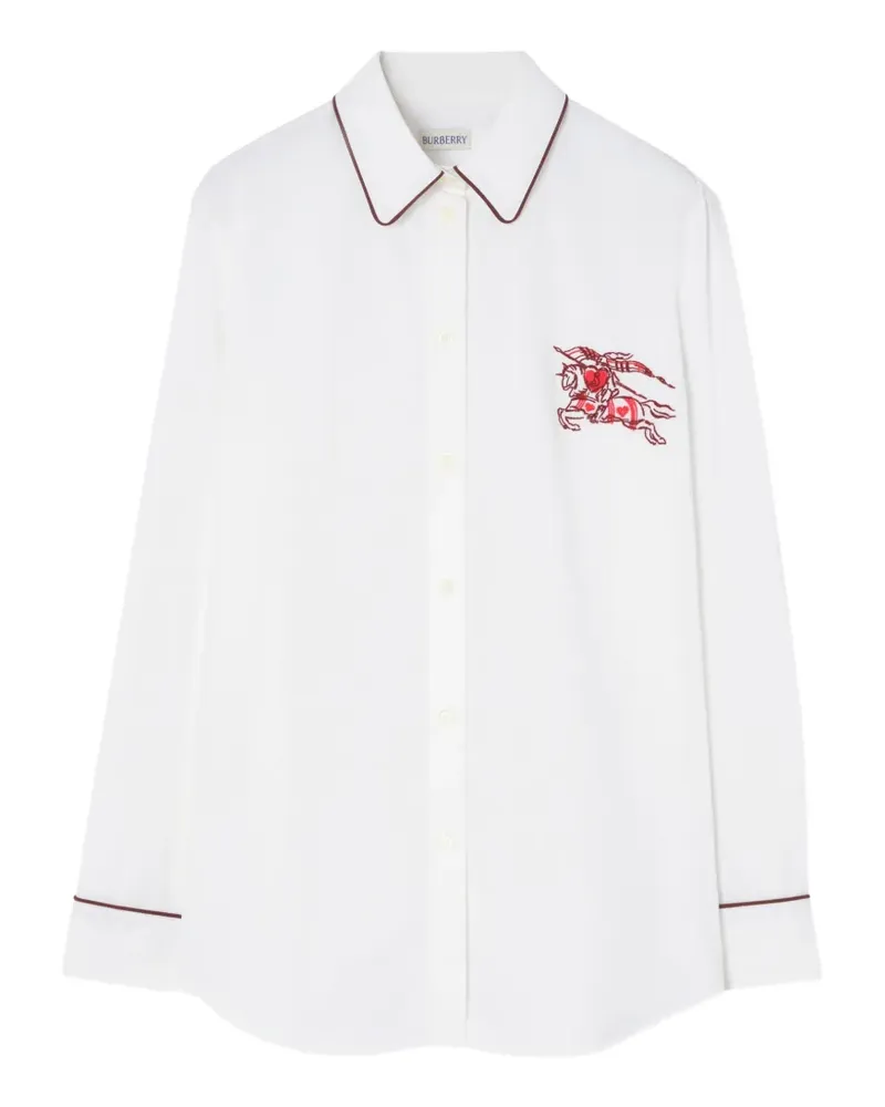 Burberry classic fit Heart Knight cotton shirt - Weiß Weiß