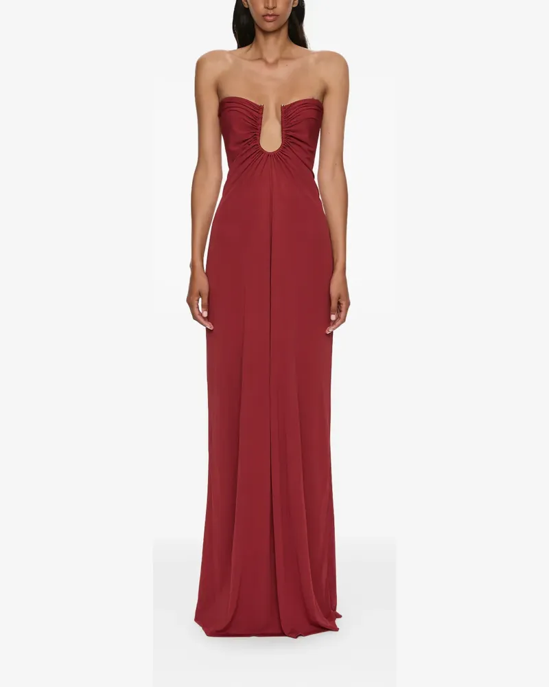 Christopher Esber Arced Palm strapless dress - Rot Rot