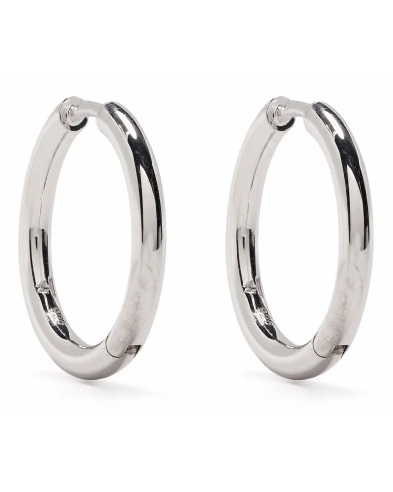 Tom Wood Mittelgroße Creolen - Silber Silber