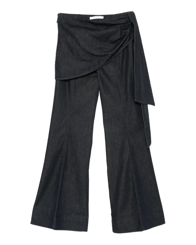 Zimmermann wrap-panel flared jeans - Blau Blau