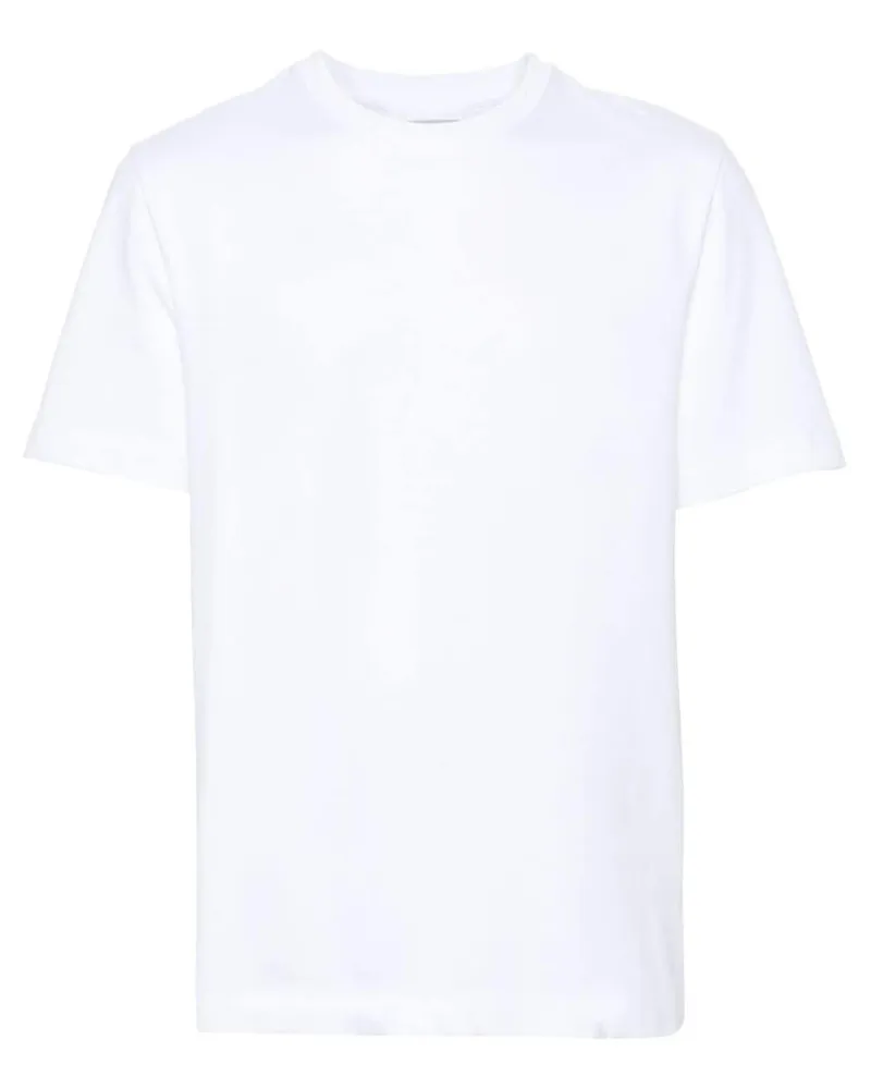 Helmut Lang T-Shirt mit Logo-Print Weiß