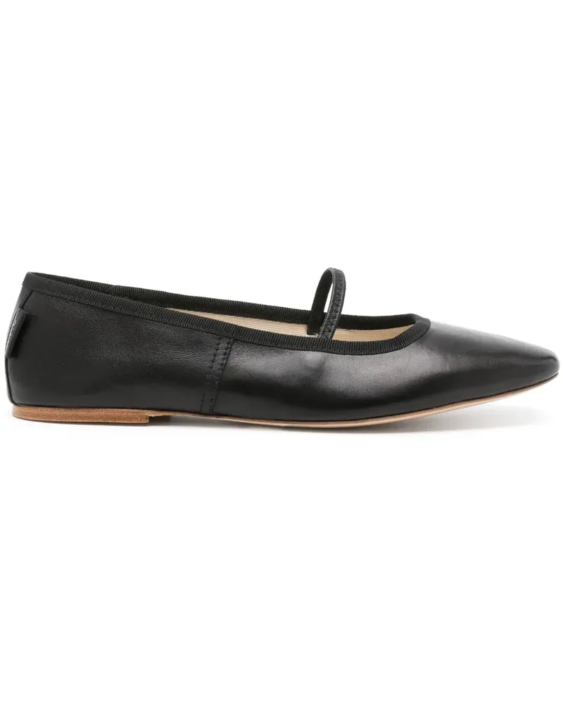 A.P.C. Ballerinas mit runder Kappe - Schwarz Schwarz