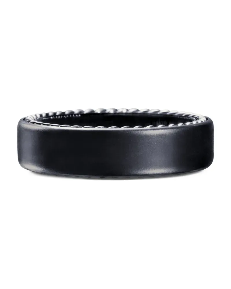 David Yurman Streamline Bandring 6mm - Schwarz Schwarz