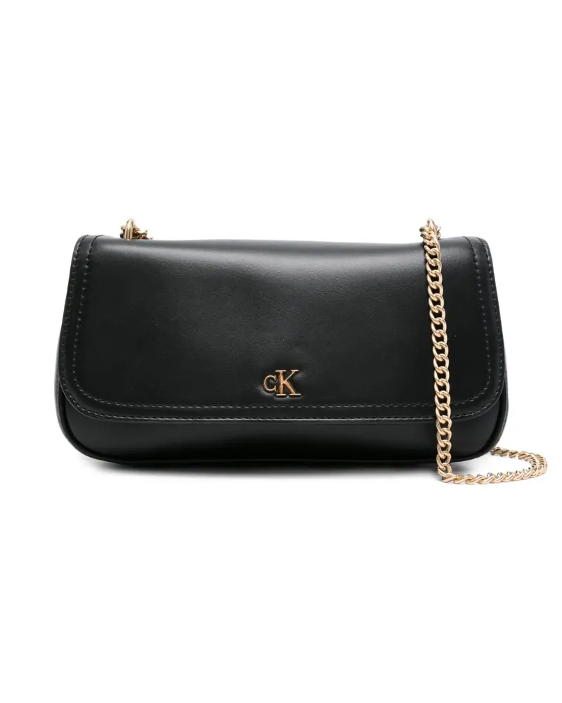 Calvin Klein Kleine Schultertasche mit Logo - Schwarz Schwarz