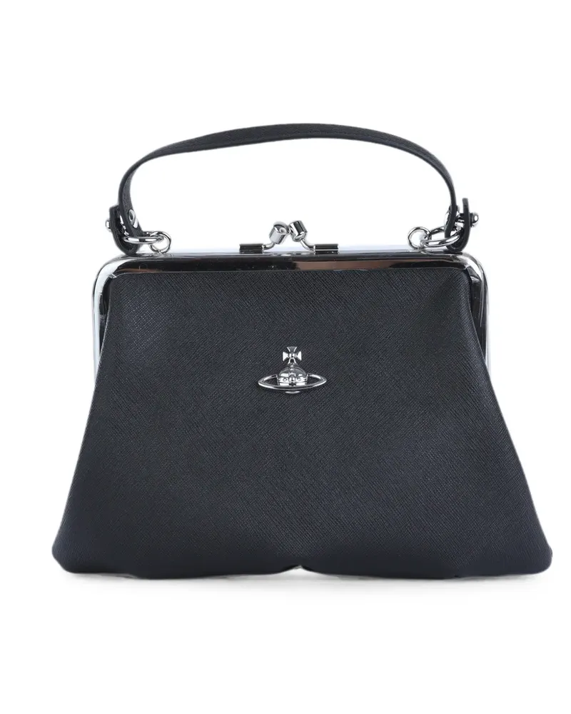 Vivienne Westwood Granny Frame Tote Bag mit Orb-Schild - Schwarz Schwarz