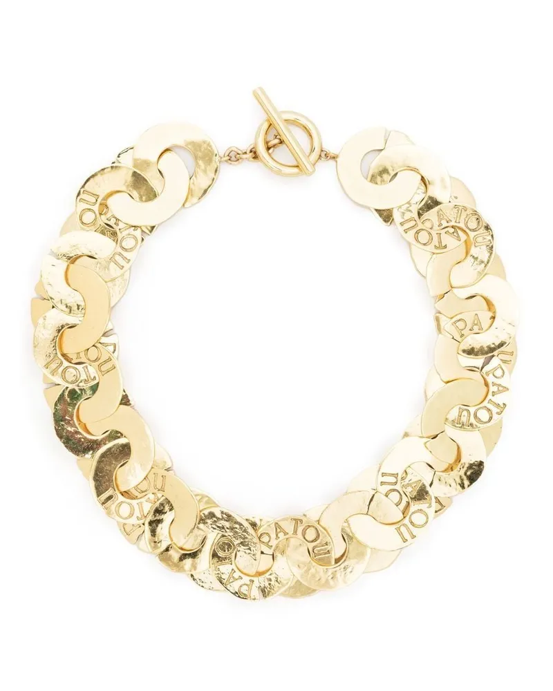 Patou Halskette mit Logo-Gravur - Gold Gold