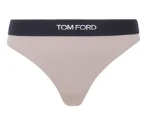 Tanga mit Logo-Bund - Nude