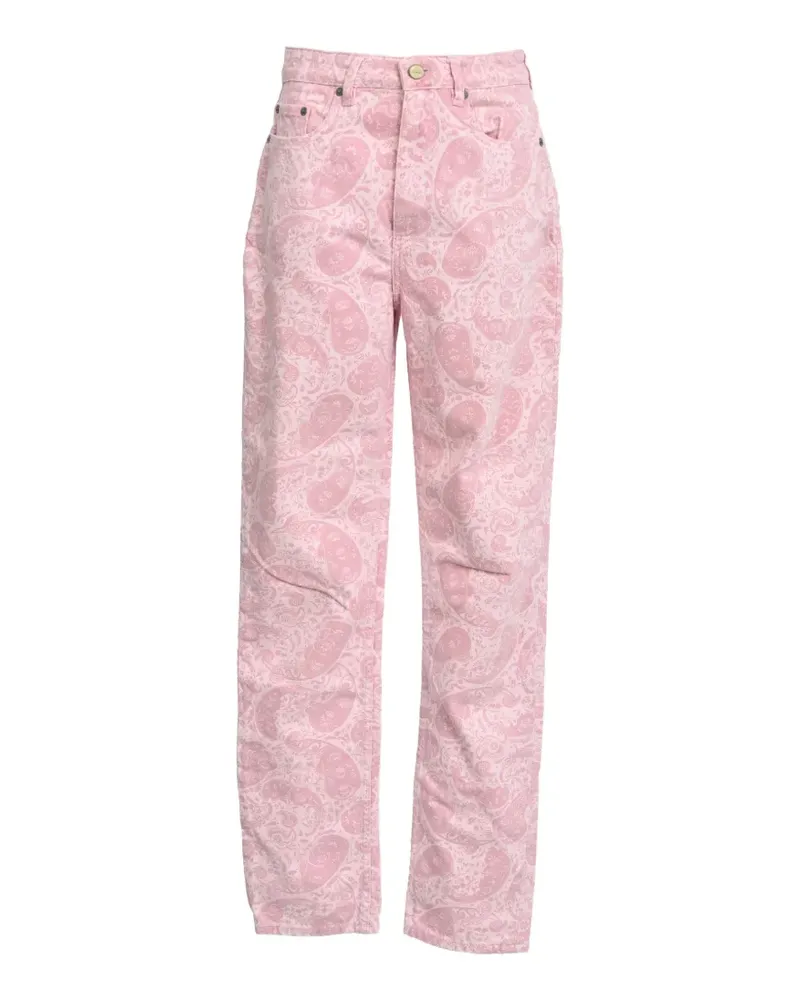 Ganni paisley-print jeans - Rosa Rosa