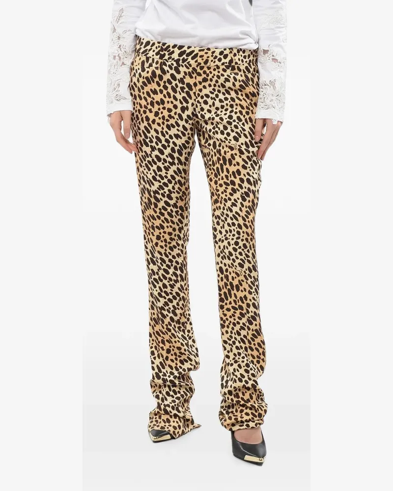 Dsquared2 animal-print trousers - Braun Braun