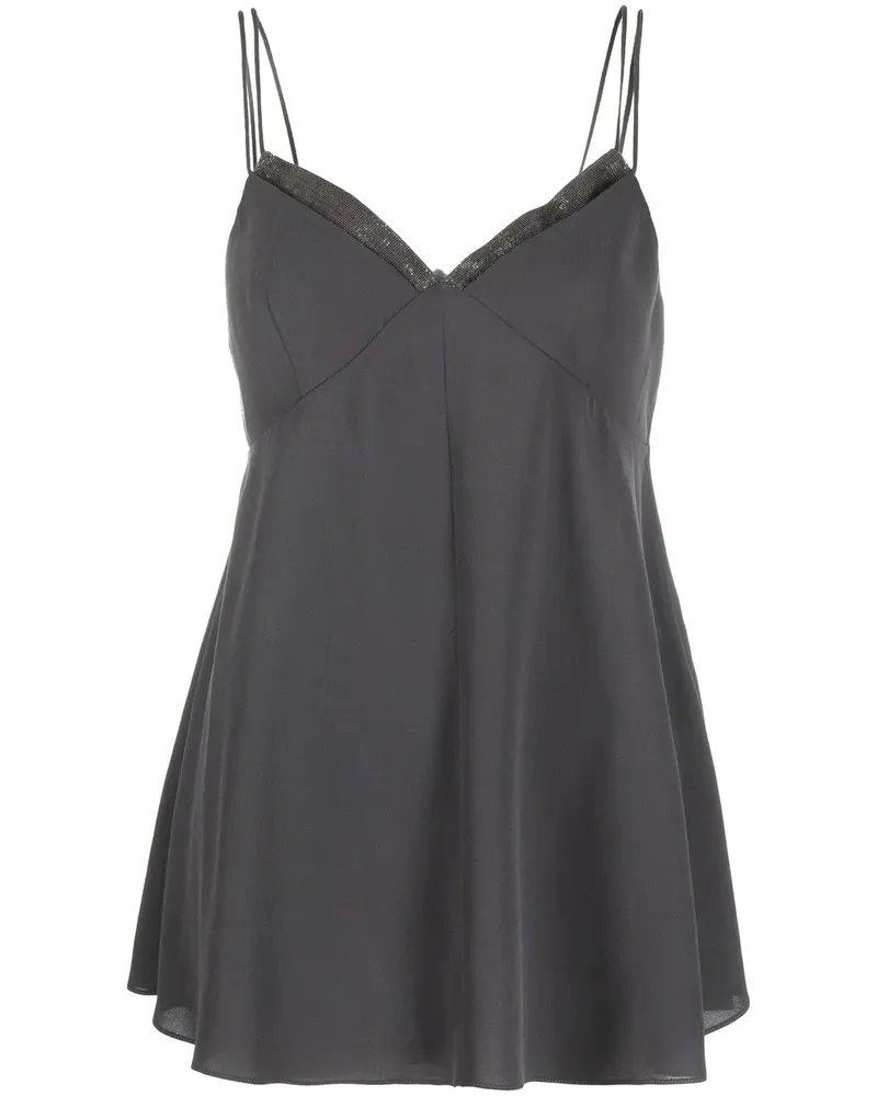 Brunello Cucinelli Camisole-Top - Grau Grau