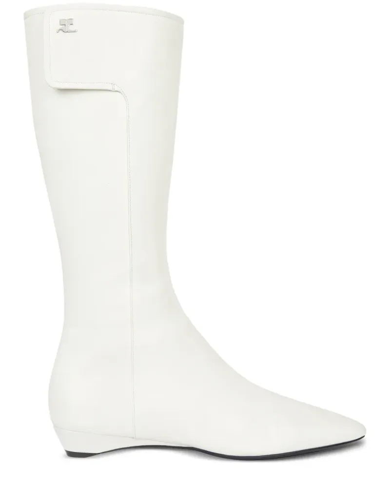 Courrèges Stiefel mit Logo-Detail - Weiß Weiß