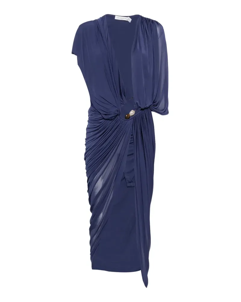 Christopher Esber Helix crystal-draped maxi dress - Blau Blau
