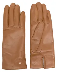 Max Mara Spalato Handschuhe aus Leder Braun