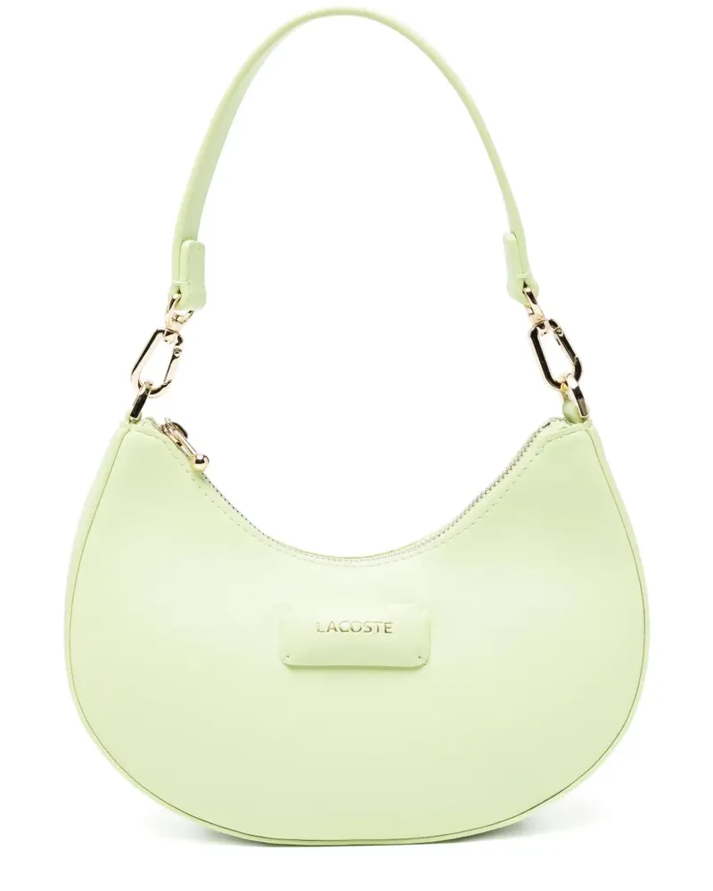 Lacoste Halbrunde Tasche mit Logo-Applikation - Grün Grün