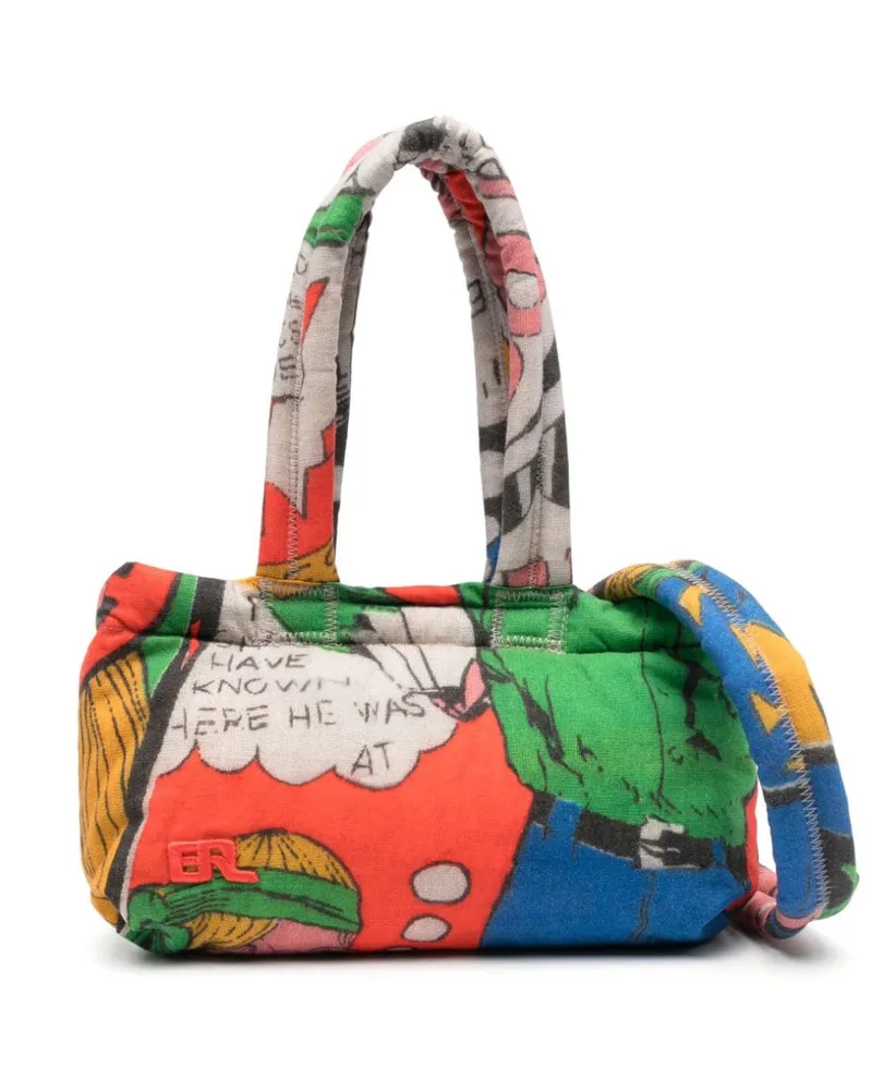 ERL Handtasche mit Comic-Print - Orange Orange