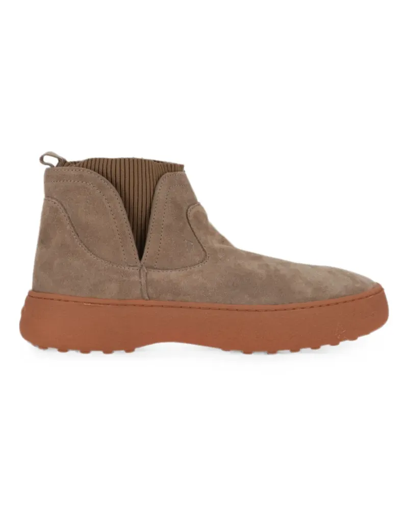 TOD'S suede slip-on boots - Braun Braun