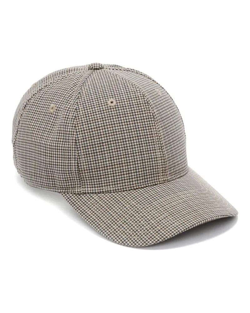 Victoria Beckham Baseballkappe mit Hahnentrittmuster - Braun Braun