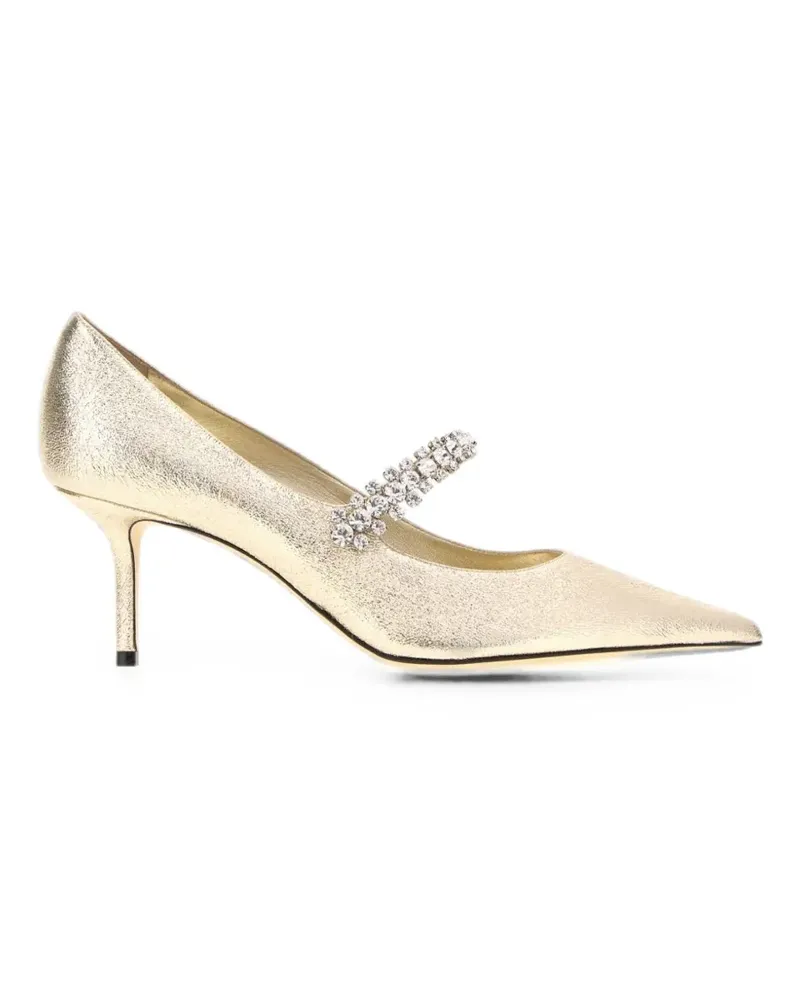 Jimmy Choo Bing crystal-embellished pumps - Gold Gold