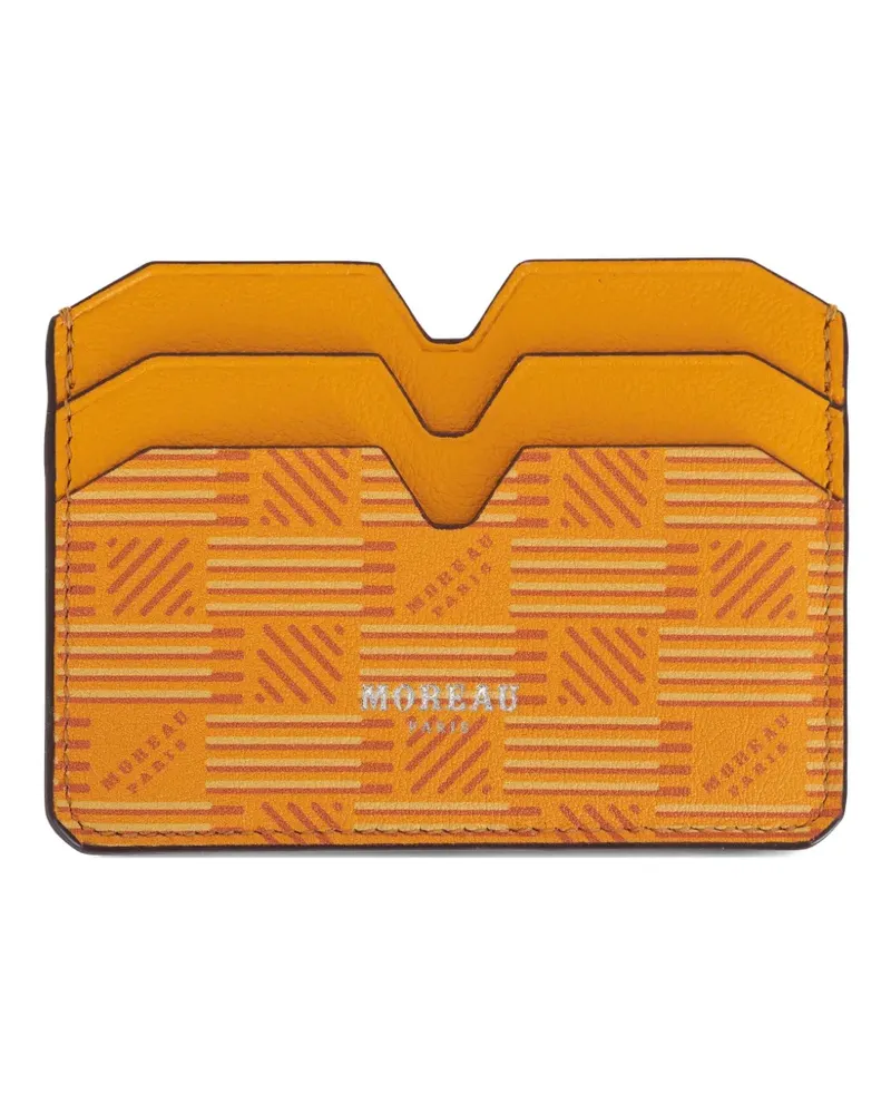 Moreau Paris Kartenetui mit geometrischem Print - Orange Orange