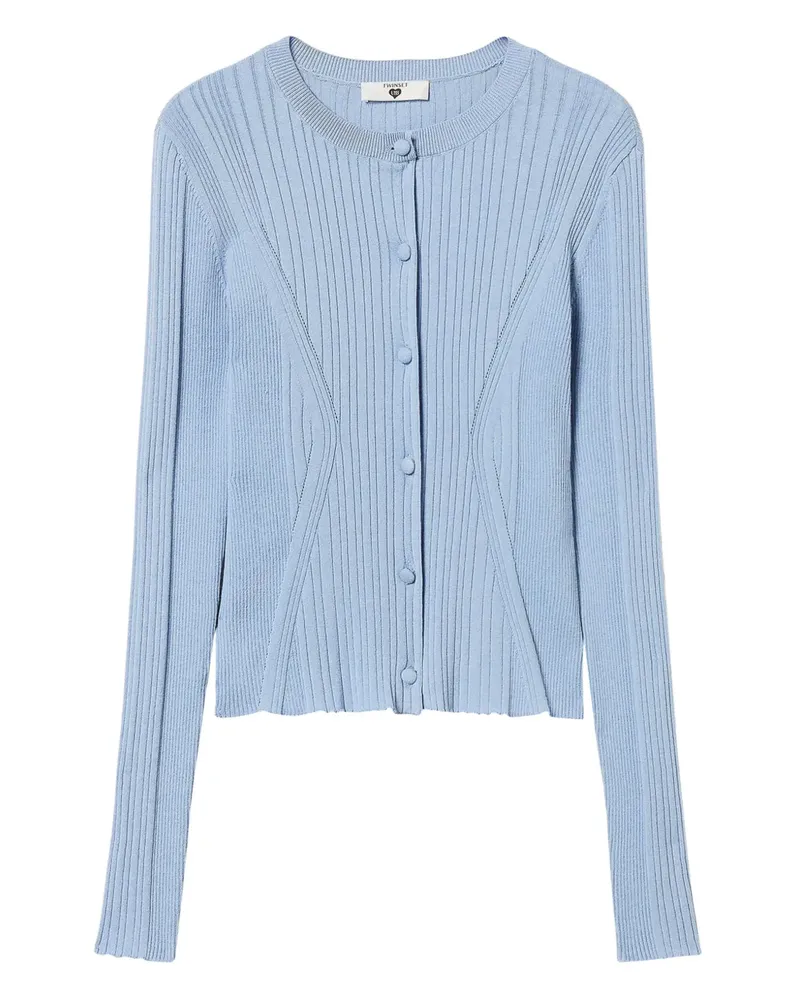 Twin-Set Gerippter Cardigan - Blau Blau