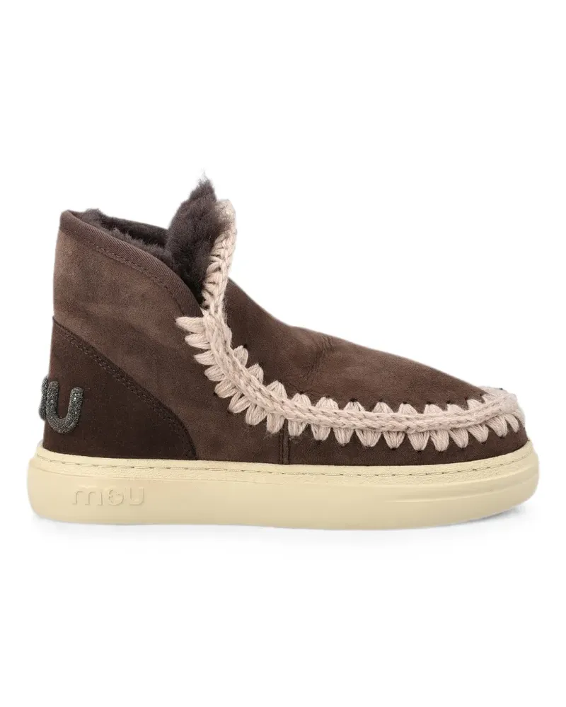 Mou Eskimo Bold Sneakers mit Glitzer-Logo - Braun Braun