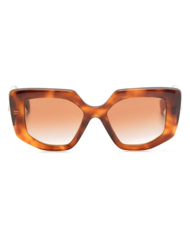Prada Sonnenbrille mit Triangel-Logo - Braun Braun