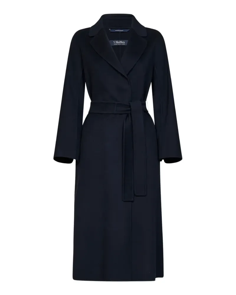 Max Mara Mantel mit Gürtel - Blau Blau