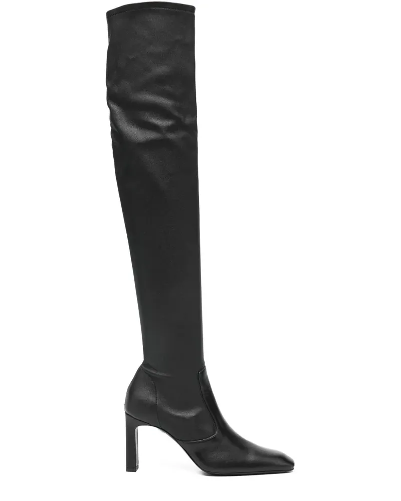 Totême Stiefel mit eckiger Kappe - Schwarz Schwarz