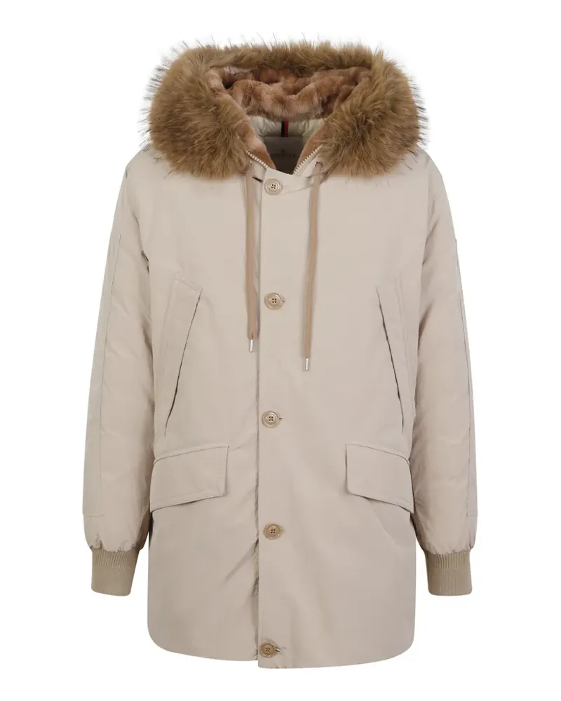 Moncler Brevanth Daunenparka mit Kapuze - Nude Nude