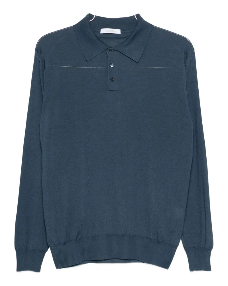 Cruciani cashmere blend polo shirt - Blau Blau