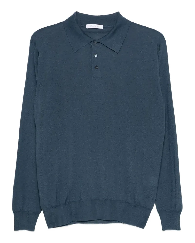 Cruciani Poloshirt aus Kaschmitgemisch - Blau Blau