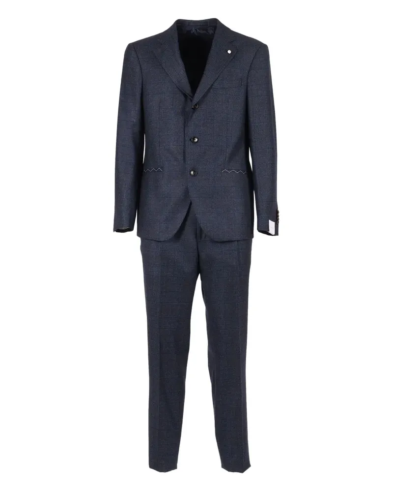 Luigi Bianchi Mantova single-breasted wool suit - Blau Blau