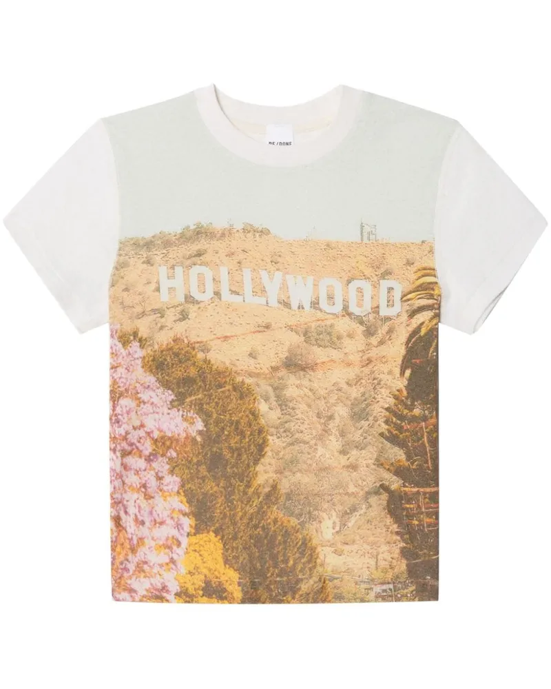 RE/DONE 90s Hollywood T-Shirt Weiß