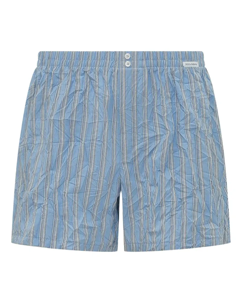 Dolce & Gabbana striped elasticated-waist shorts - Blau Blau