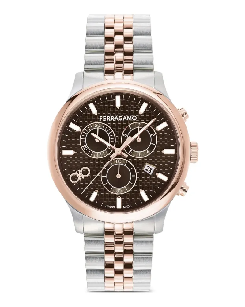 Ferragamo Duo Chrono Armbanduhr 43mm - Braun Braun