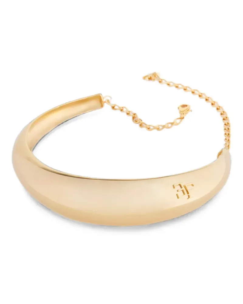 Elisabetta Franchi crescent-shaped necklace - Gold Gold