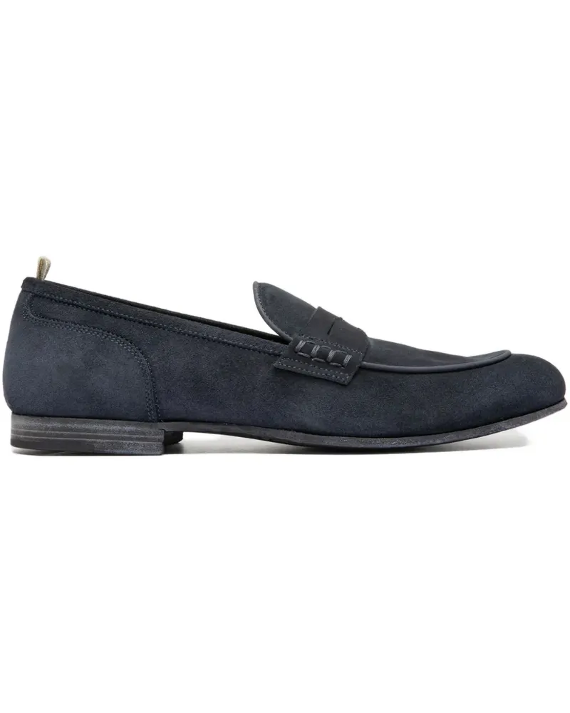 Officine Creative Italia Penny-Loafer aus Wildleder - Blau Blau