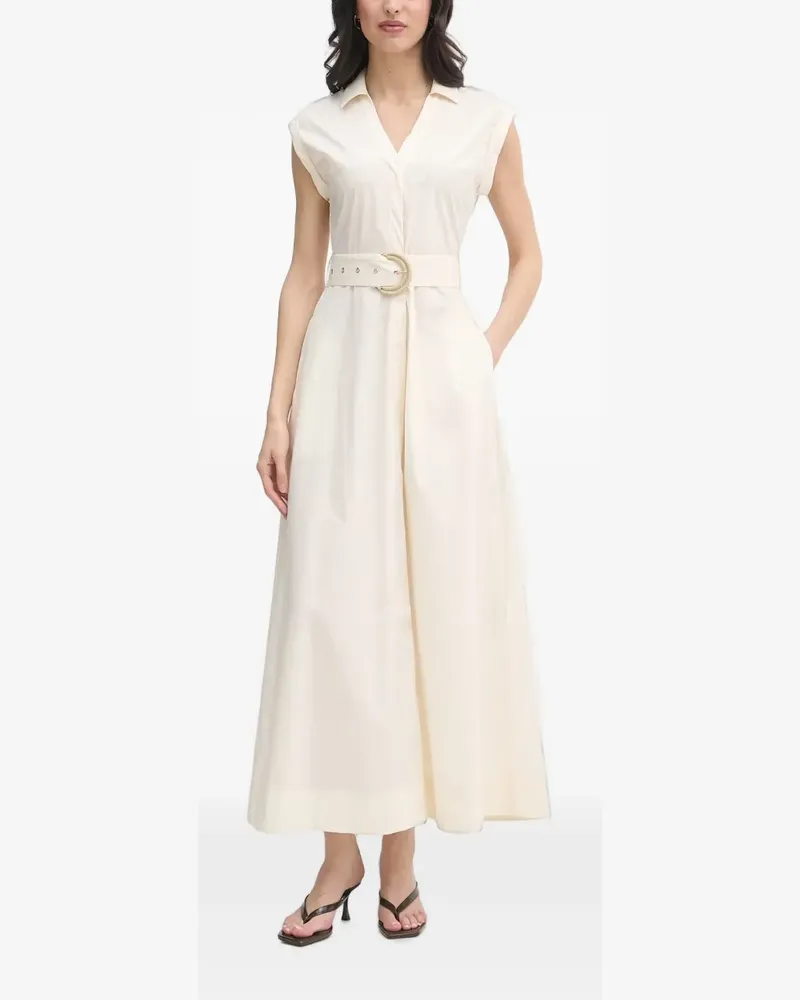 Gaudi belted sleeveless midi dress - Weiß Weiß