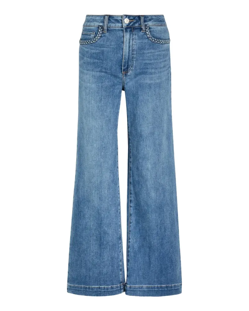 Paige Anessa Jeans mit geflochtenem Besatz - Blau Blau