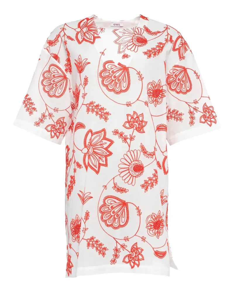 Eres Kleid mit Blumen-Print - Weiß Weiß