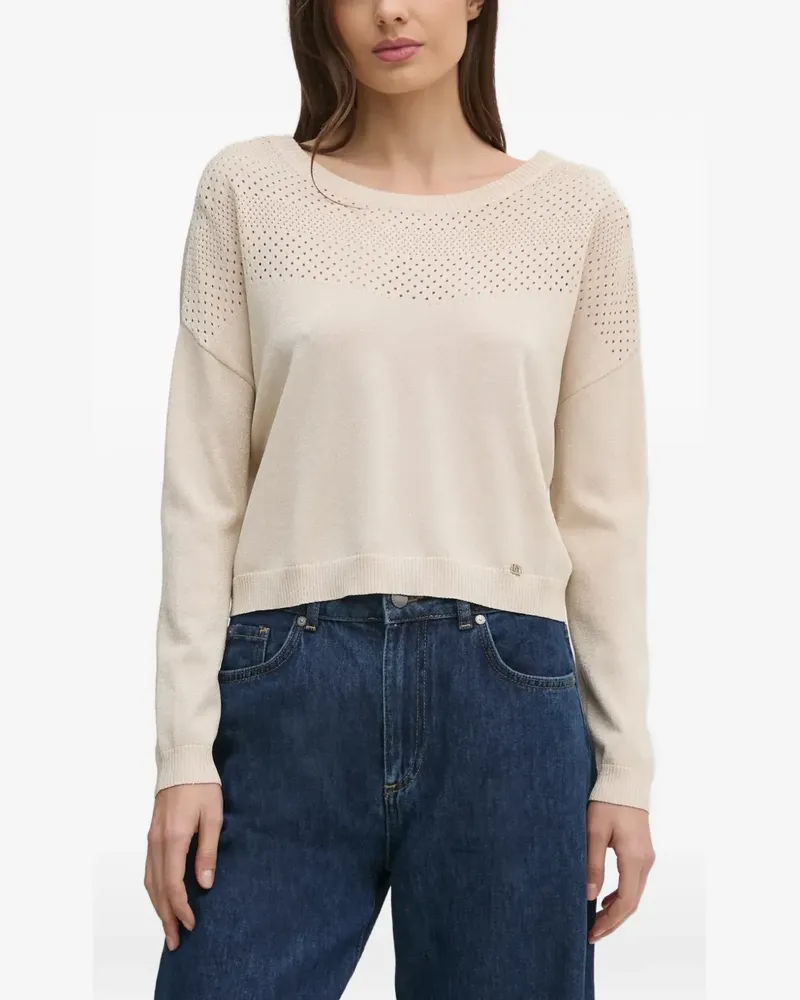 Gaudi perforated-detailing sweater - Nude Nude
