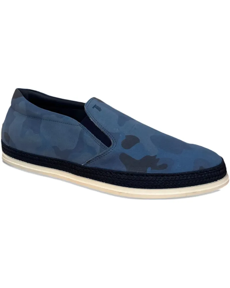 TOD'S Loafer mit Camouflage-Print - Blau Blau