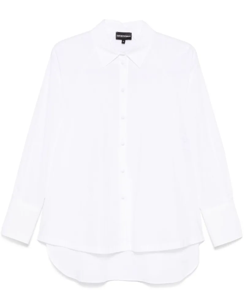 Emporio Armani Hemd mit drapiertem Detail - Weiß Weiß