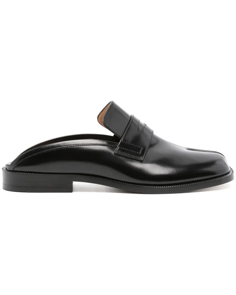 Maison Margiela Slipper mit Schlitz - Schwarz Schwarz